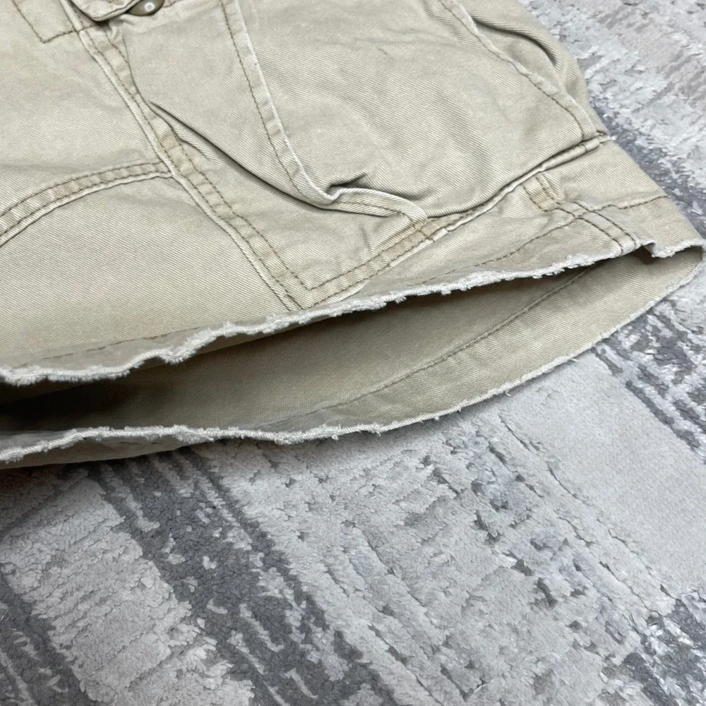 Vintage Y2K Denim‎ & Supply Ralph Lauren Cargo Shorts Khaki Distressed Mens 40